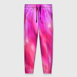 Брюки женские Pink abstract texture, цвет: 3D-принт