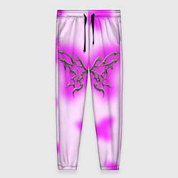 Брюки женские Y2K purple butterfly, цвет: 3D-принт
