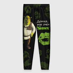 Брюки женские Shrexy Shrek, цвет: 3D-принт