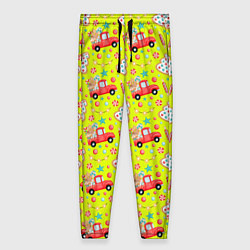 Брюки женские Красная машина с подарками, цвет: 3D-принт