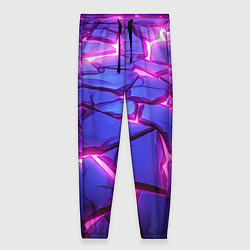 Женские брюки Неоновые фиолетовые камни со свечением
