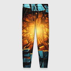 Женские брюки Геометрическая огненная яма иллюзия