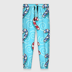 Женские брюки Новогодний леденец трость