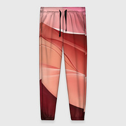 Брюки женские Нежная персиковая абстракция, цвет: 3D-принт
