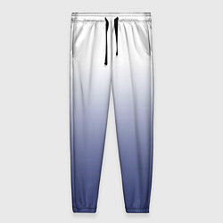 Женские брюки Туманный градиент бело-синий
