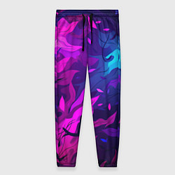 Женские брюки Фиолетовые яркие лепестки