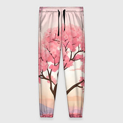 Женские брюки Вишневое дерево в полном цвету