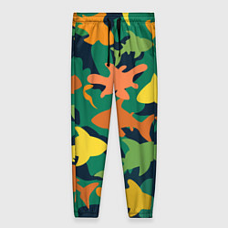 Женские брюки Камуфляж силуэты рыбок