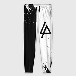 Женские брюки Linkin park краски чёрнобелый