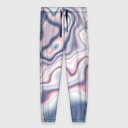 Брюки женские Мраморные разводы, цвет: 3D-принт
