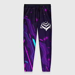 Брюки женские Warframe neon gaming, цвет: 3D-принт