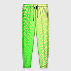 Женские брюки Зелёные градиентные линии