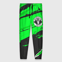 Брюки женские Manchester United sport green, цвет: 3D-принт