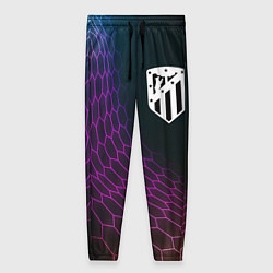 Брюки женские Atletico Madrid футбольная сетка, цвет: 3D-принт