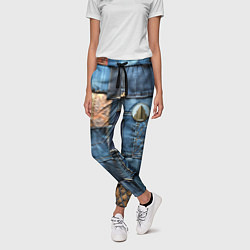 Брюки женские Значок архитектора на джинсах, цвет: 3D-принт — фото 2