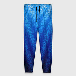 Женские брюки Сине-голубой в вертикальную полоску