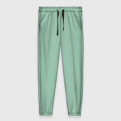 Женские брюки Светлый серо-зелёный однотонный паттерн