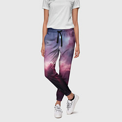 Брюки женские Абстрактный космос фантастика, цвет: 3D-принт — фото 2
