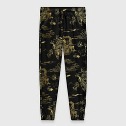 Брюки женские Небесный дракон узор, цвет: 3D-принт