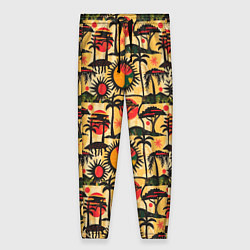 Женские брюки Африка солнце пальмы