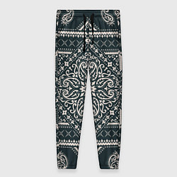 Брюки женские Узорчатый ковер, цвет: 3D-принт