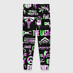 Брюки женские Logo game glitch, цвет: 3D-принт