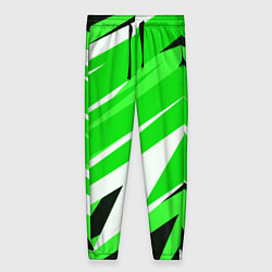 Брюки женские Geometry stripes green, цвет: 3D-принт