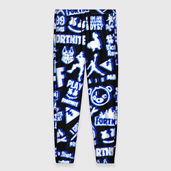 Брюки женские Fortnite neon game steel, цвет: 3D-принт