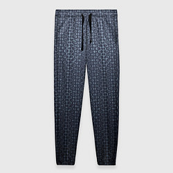 Брюки женские Тёмный серо-синий градиент текстурированный с узор, цвет: 3D-принт