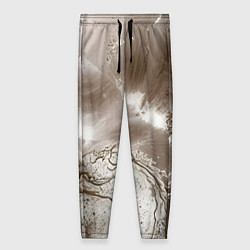 Брюки женские Песок и вода, цвет: 3D-принт