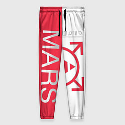 Брюки женские 30 Seconds to Mars poster, цвет: 3D-принт