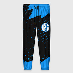 Брюки женские Schalke 04 fc blue color, цвет: 3D-принт