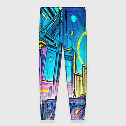 Женские брюки Космический город