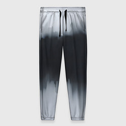 Женские брюки Разводы черной краски