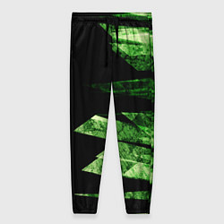 Брюки женские Color green black, цвет: 3D-принт