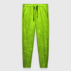Брюки женские Жёлто-зелёный кислотный текстурный градиент, цвет: 3D-принт