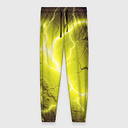 Брюки женские Color yellow black, цвет: 3D-принт