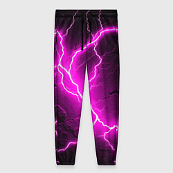 Брюки женские The color is pink and black, цвет: 3D-принт