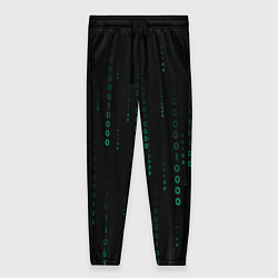 Брюки женские Color black turquoise, цвет: 3D-принт