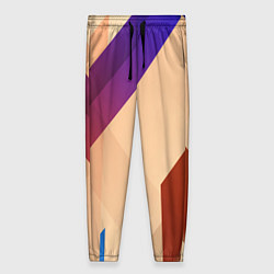 Брюки женские Multicolored, цвет: 3D-принт