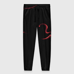 Брюки женские Color red abstraction, цвет: 3D-принт