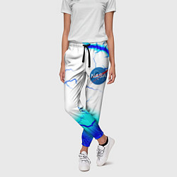 Брюки женские Nasa неоновый шторм, цвет: 3D-принт — фото 2