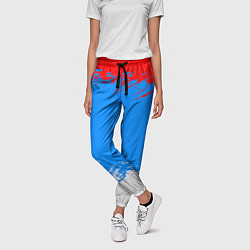 Брюки женские Патриот - флаг, цвет: 3D-принт — фото 2