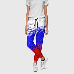 Брюки женские Патриот - флаг, цвет: 3D-принт — фото 2