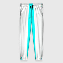 Женские брюки Color light blue white lines