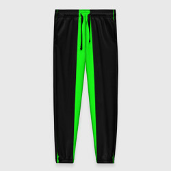 Брюки женские Color green black lines, цвет: 3D-принт