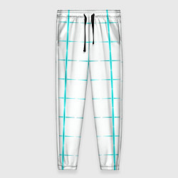 Женские брюки Color white light blue crosses