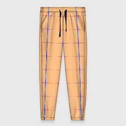 Брюки женские Color beige blue cross, цвет: 3D-принт