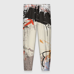 Брюки женские Современное искусство - размалёваная красками стен, цвет: 3D-принт
