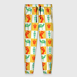 Брюки женские Мотивы Египта, цвет: 3D-принт